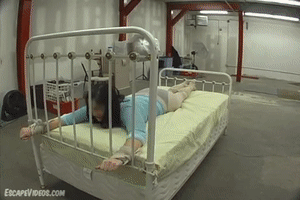 www.escapevideos.com - Charlotte Bed Bound Fishnet Shirt 1 thumbnail